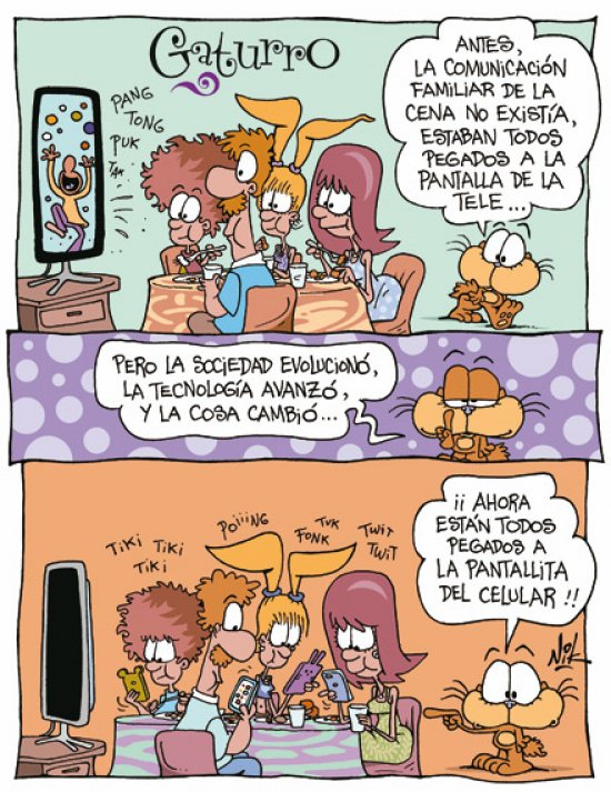 gaturro tecnologias antes ahora